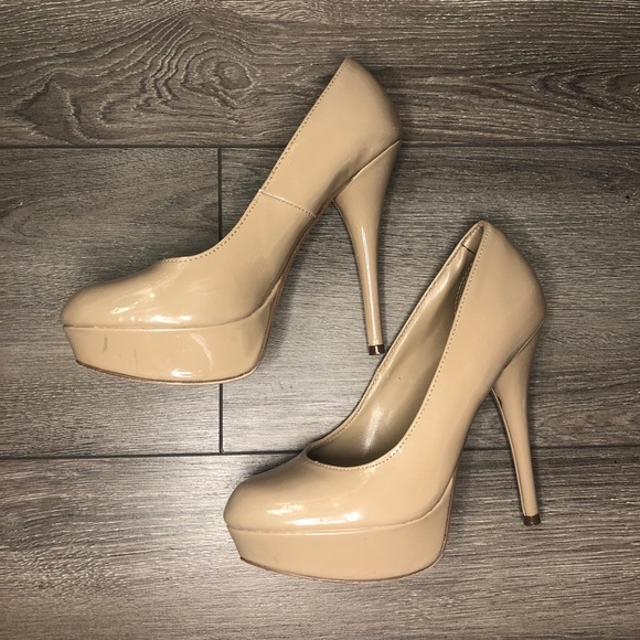 Nude platform pumps - Picture 2 of 5